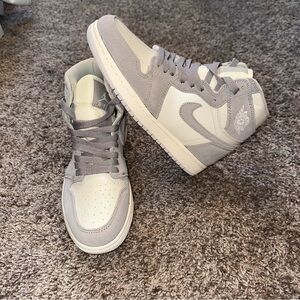 Nike Gray and White Women's Sneakers
